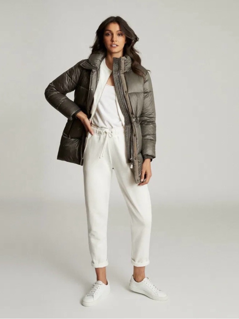 Reiss Lilah Mid Length Puffer Jacket